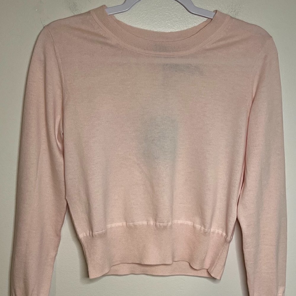 Naadam Crewneck sweater in peach color size S NWT - image 1